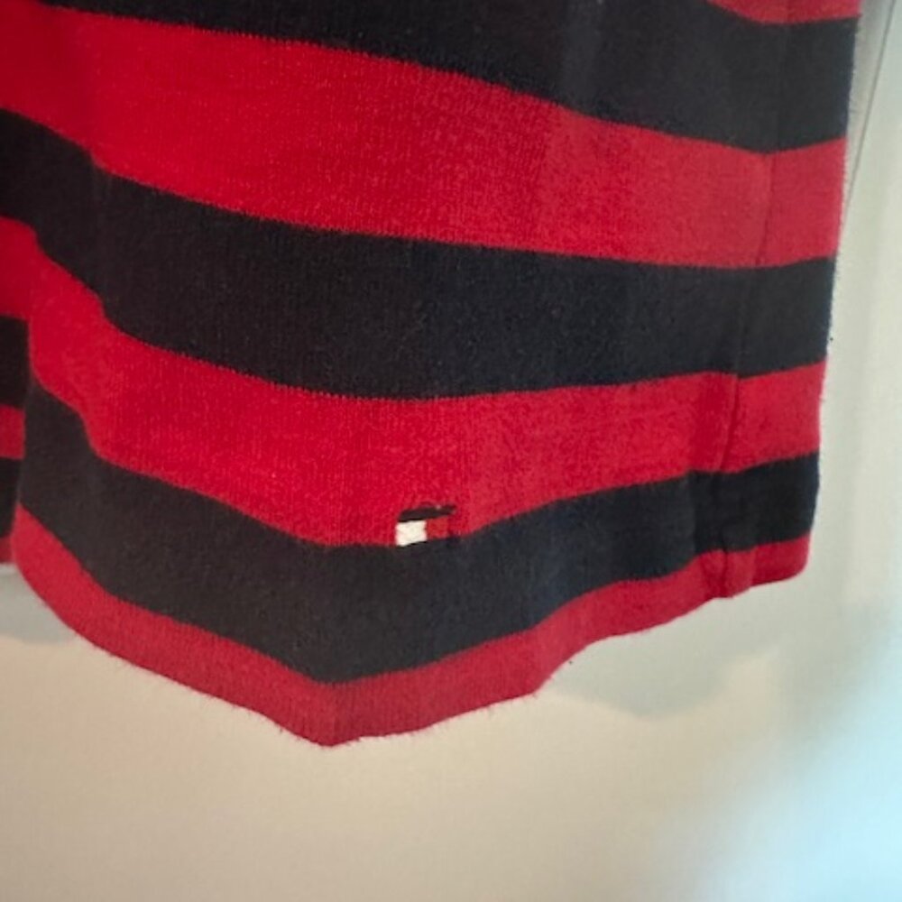 TOMMY HILFIGER RED, WHITE AND BLUE STRIPE TOP - Picture 4 of 5